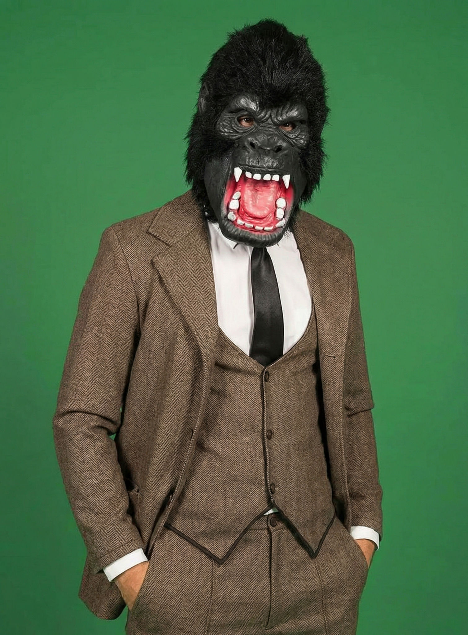 Boze Gorilla Masker Van Latex