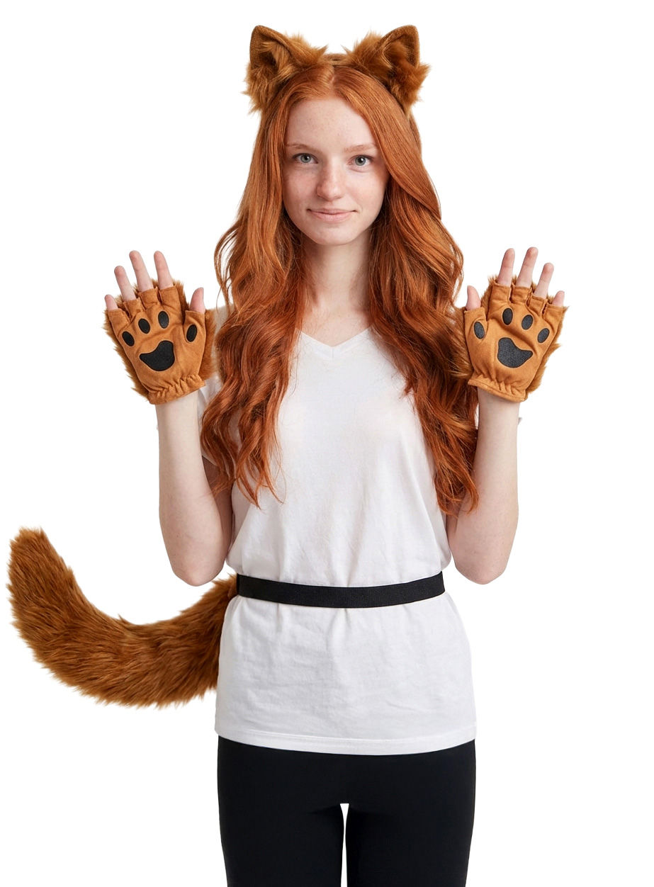 Brauner Fuchs Kostümset