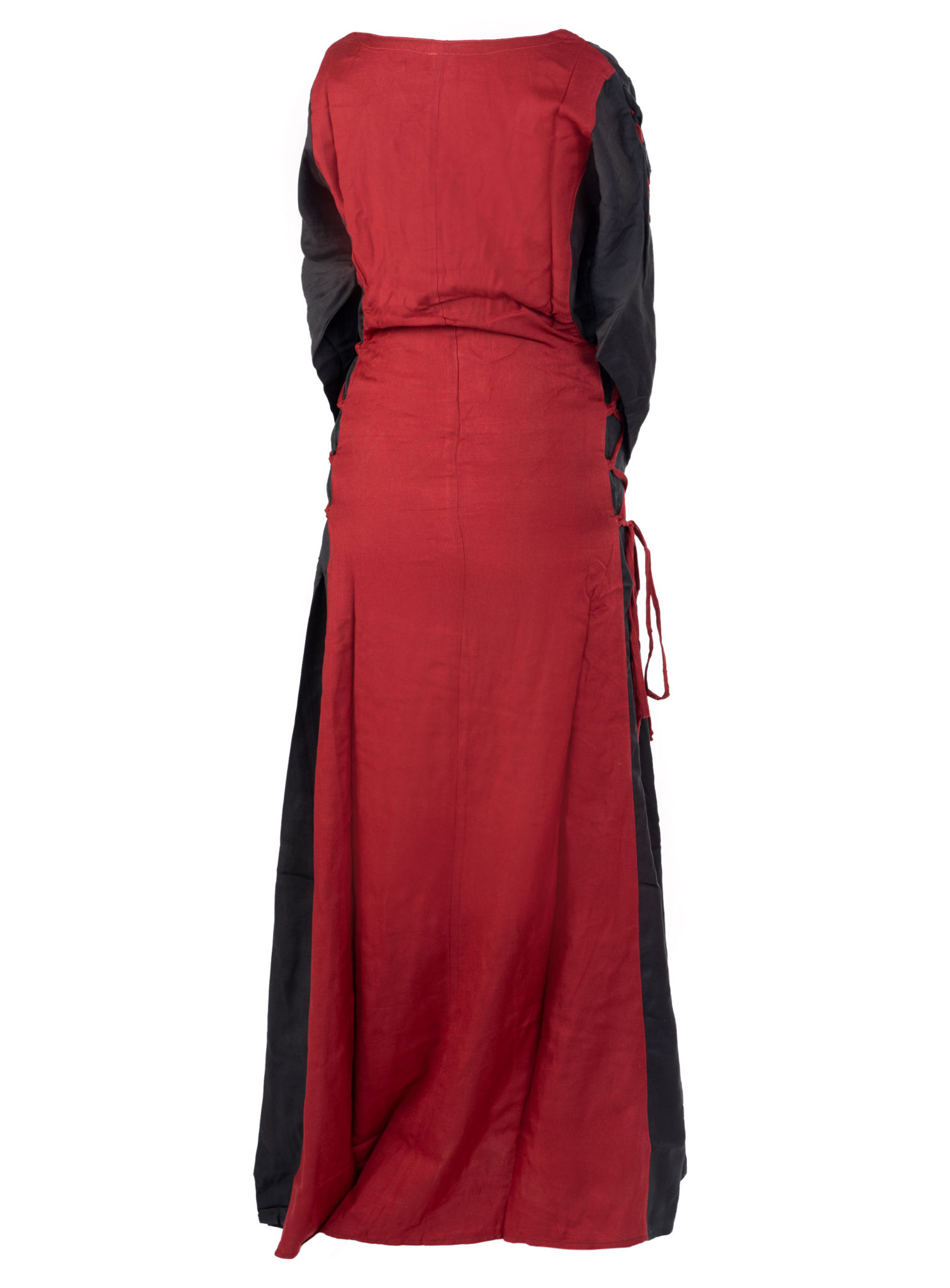 Wikinger Schnürkleid schwarz-rot