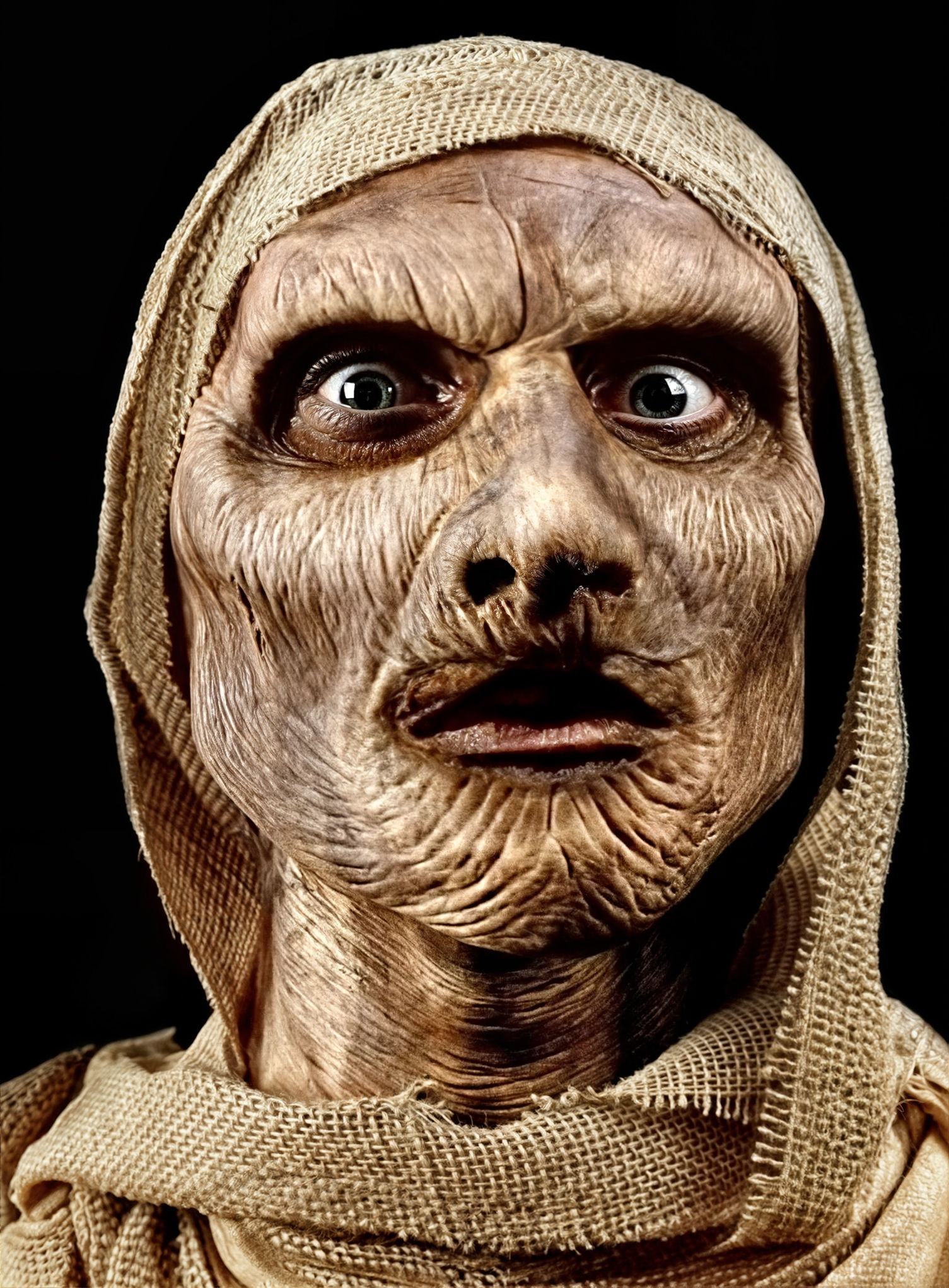 Special FX Mumie Maske aus Schaumlatex