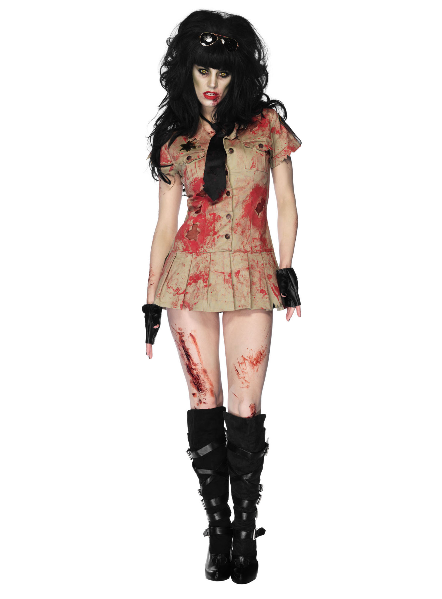 Sexy Zombie Polizistin Kostüm
