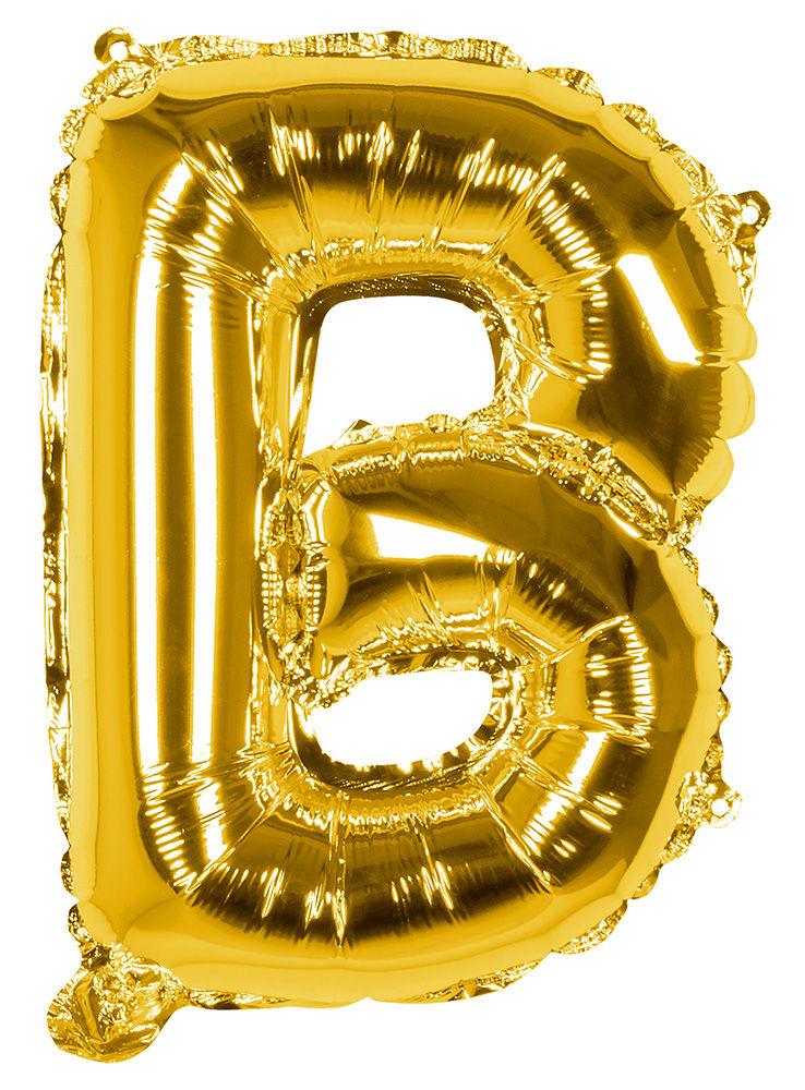 Folienballon Buchstabe B gold 36 cm