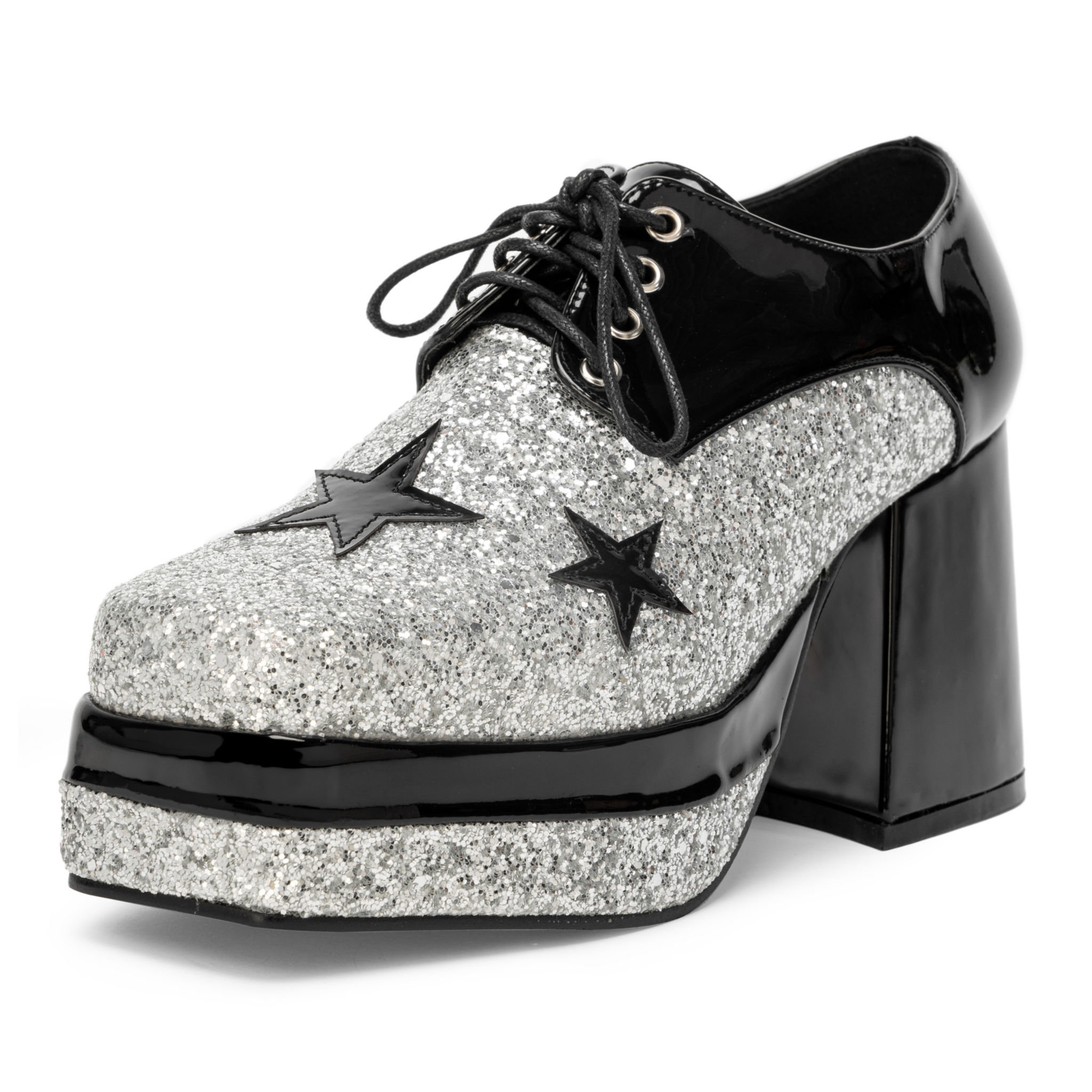 Disco Schuhe silber-schwarz