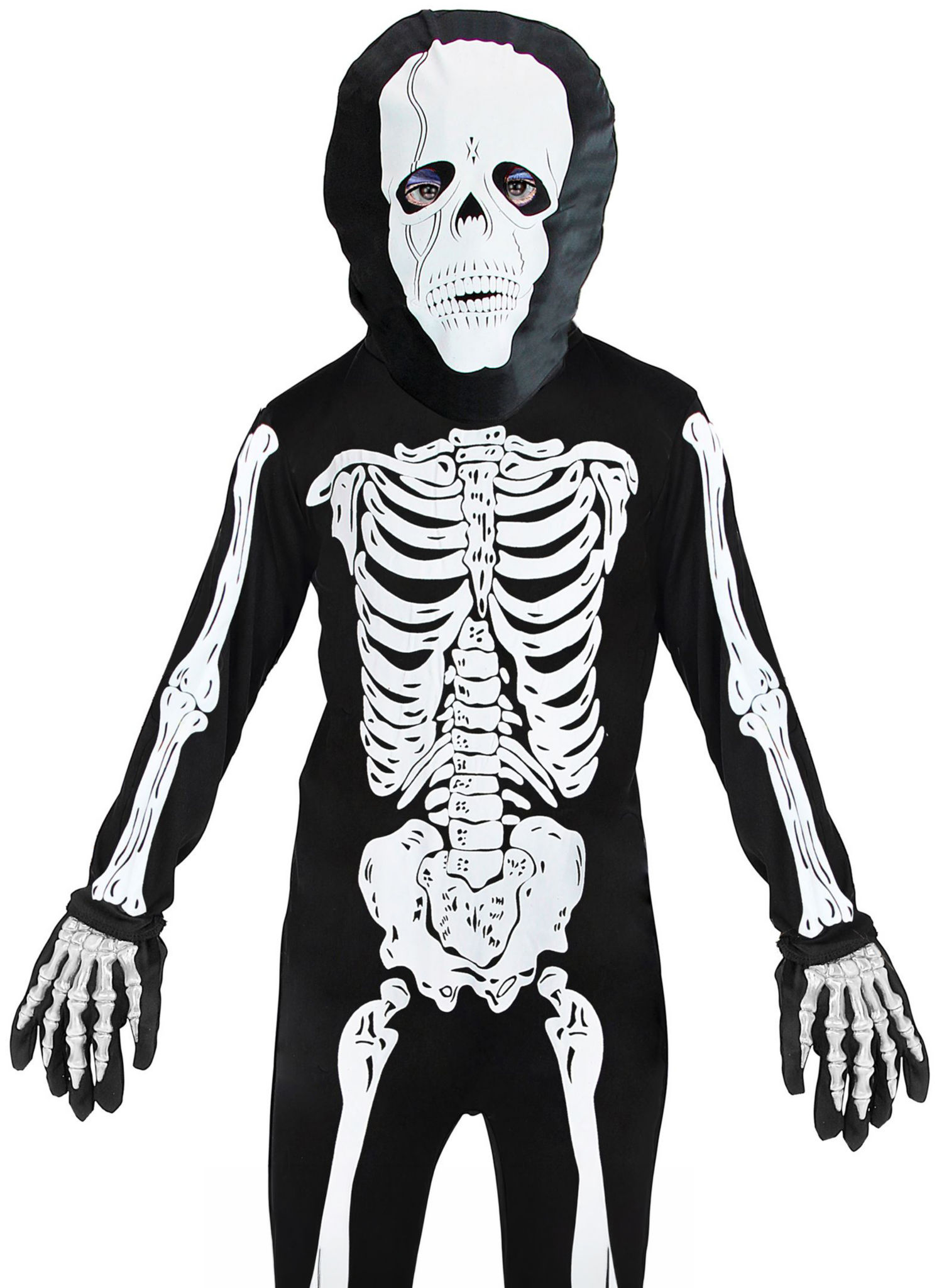 Leuchtende Skeletthandschuhe für Kinder