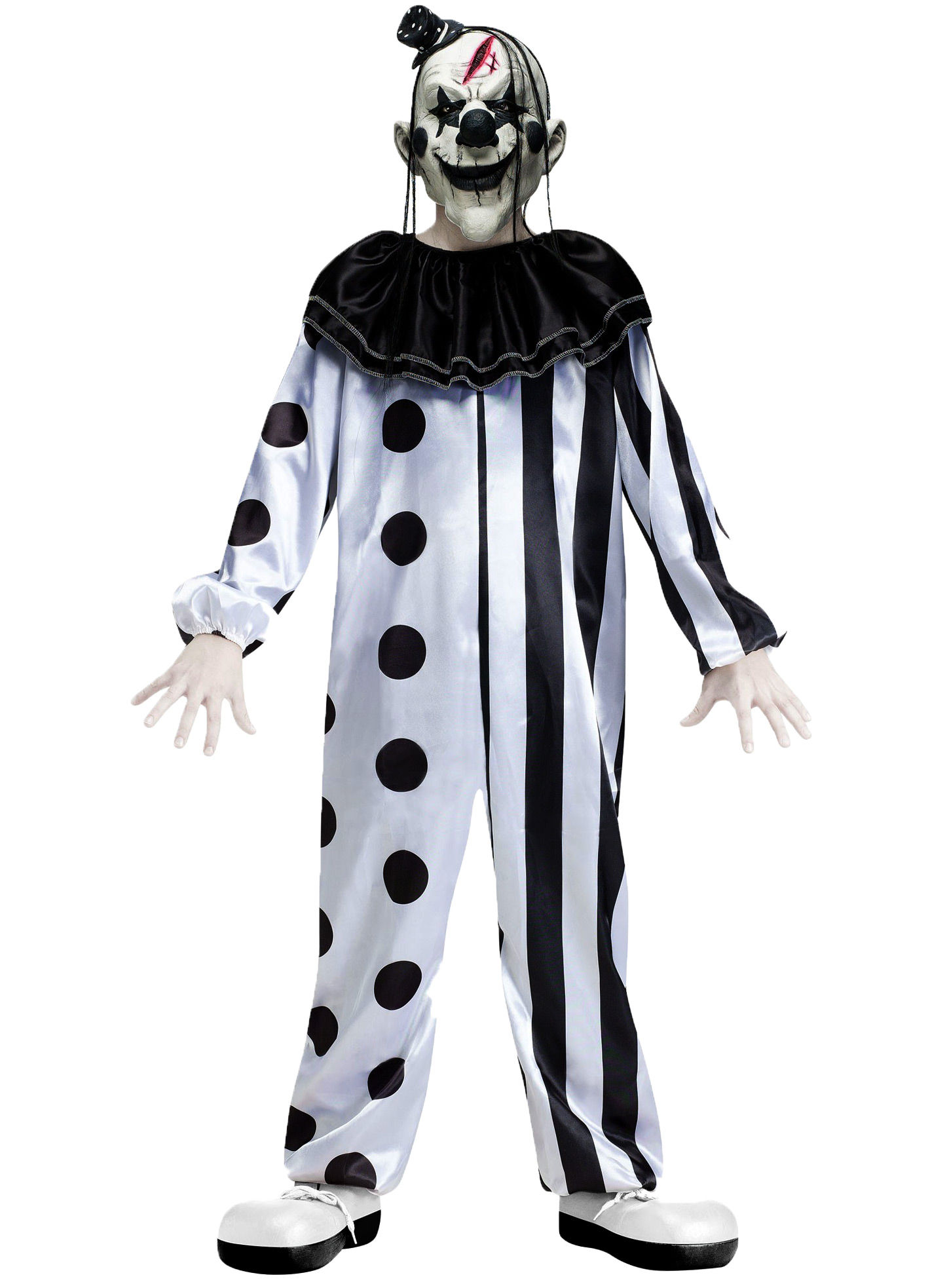 Killer Pantomime Clown Kinderkostüm