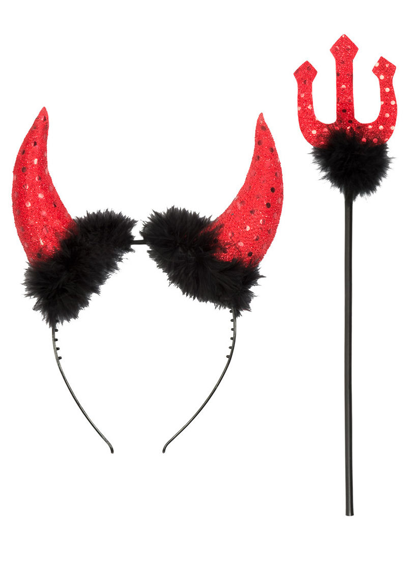 Halloween Teufel Accessoire-Set