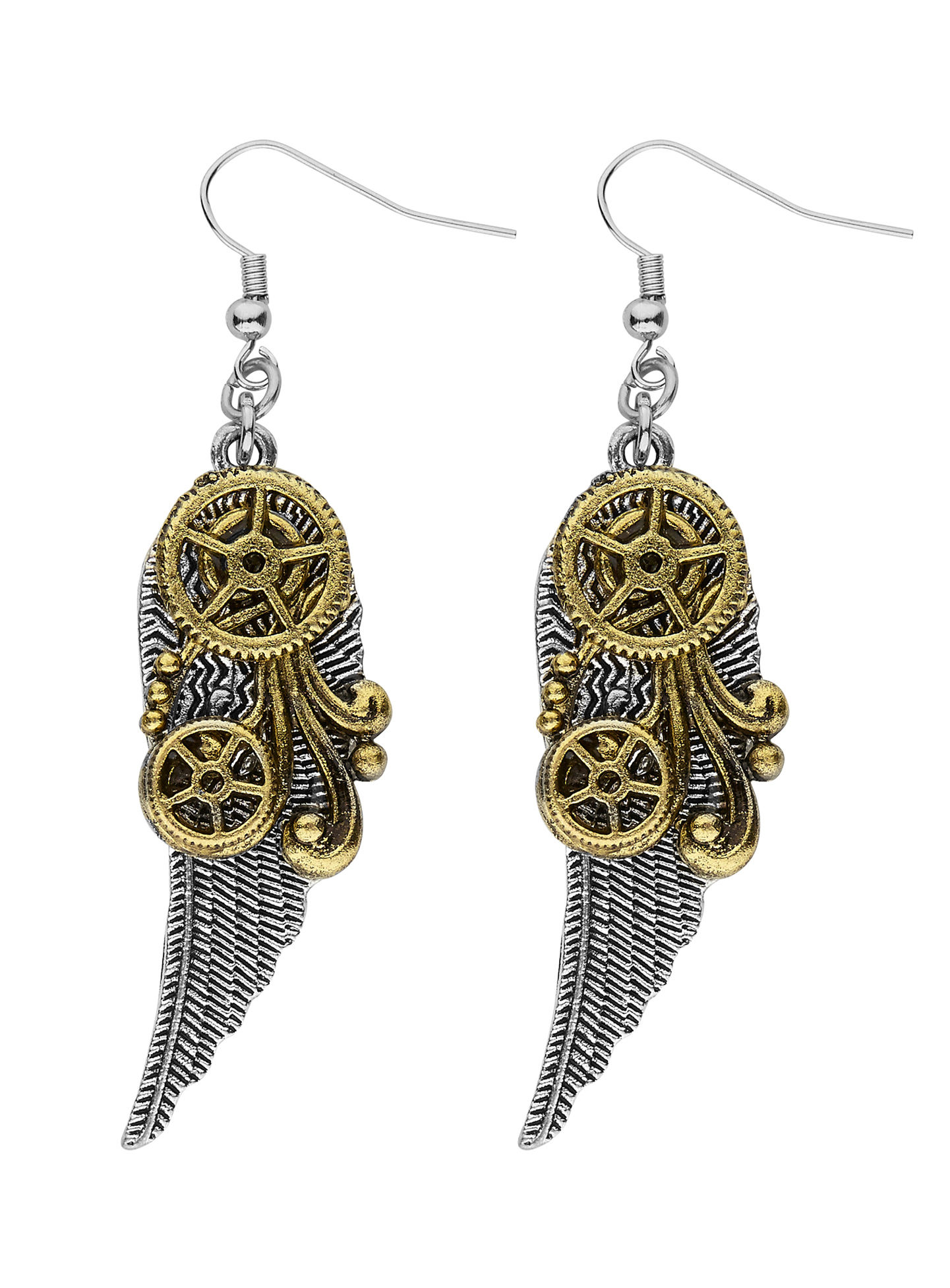 Steampunk Ohrringe Flügel