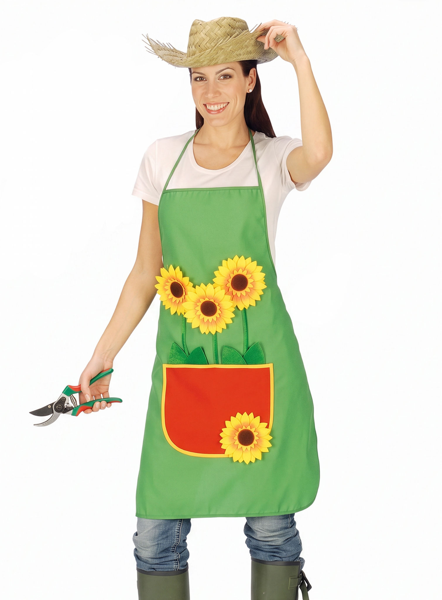 Gartenschürze mit Blumen
