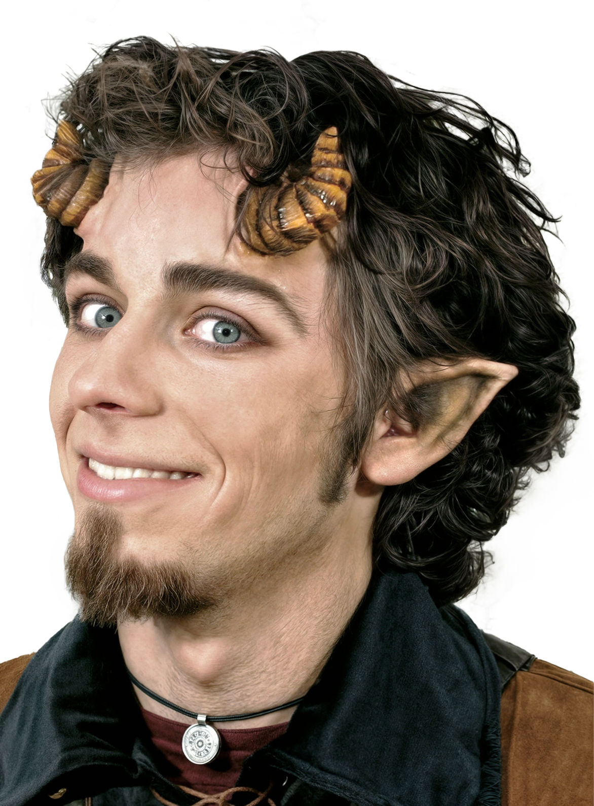 Latexhörner Satyr mit Mastix Hautkleber