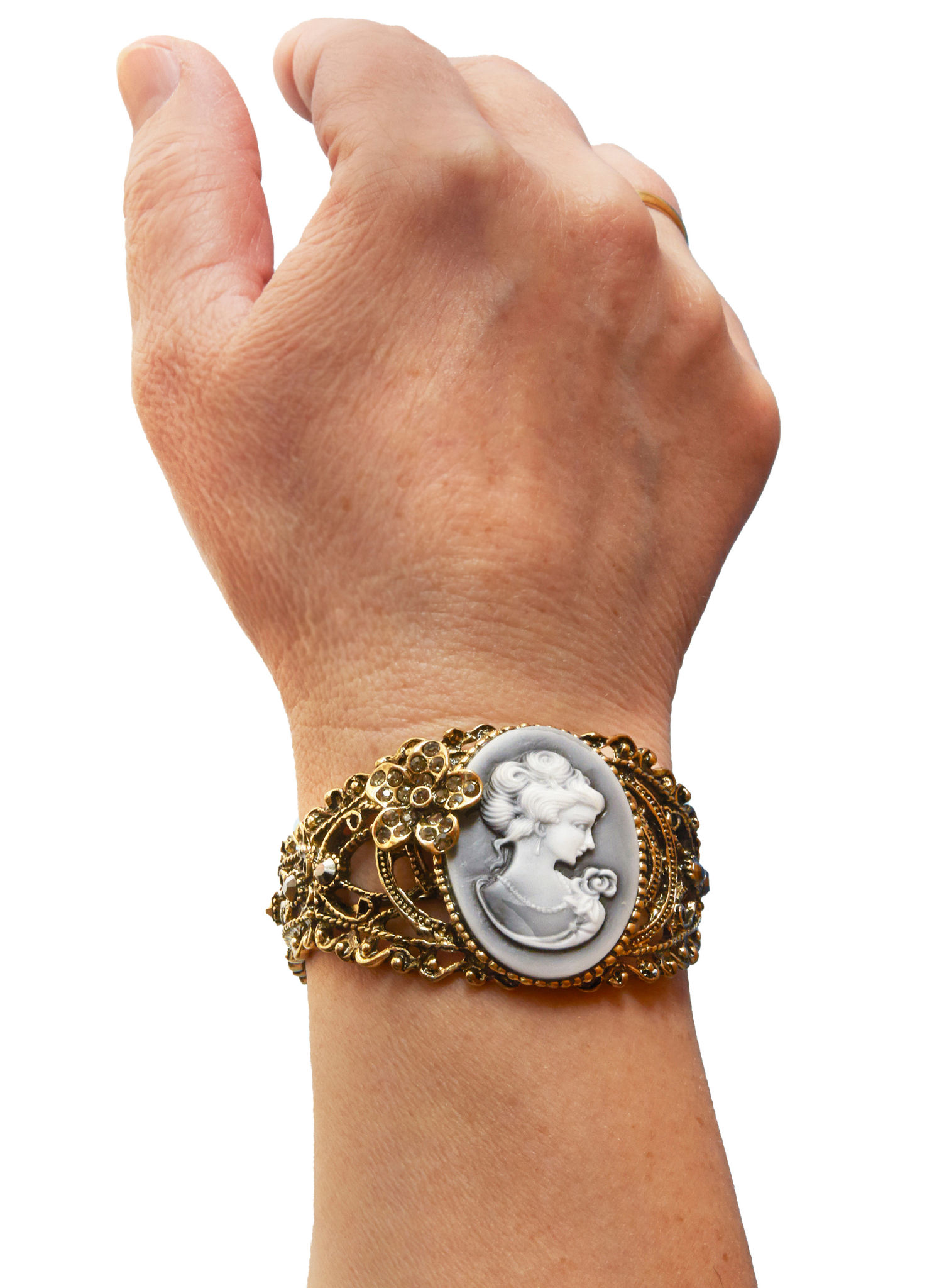 Armspange mit Schmuck-Kamee
