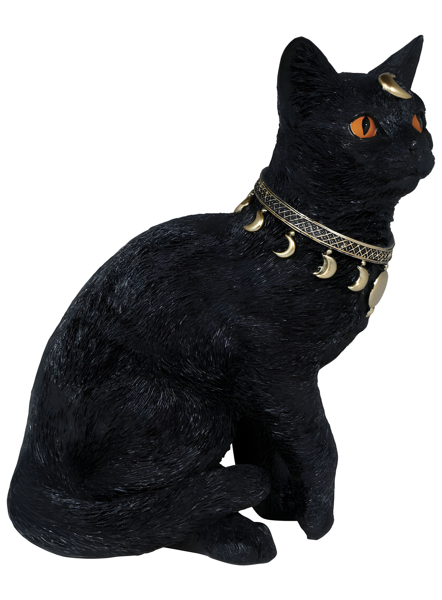 Mystische schwarze Katze – Halloweendeko 28 x 23 cm