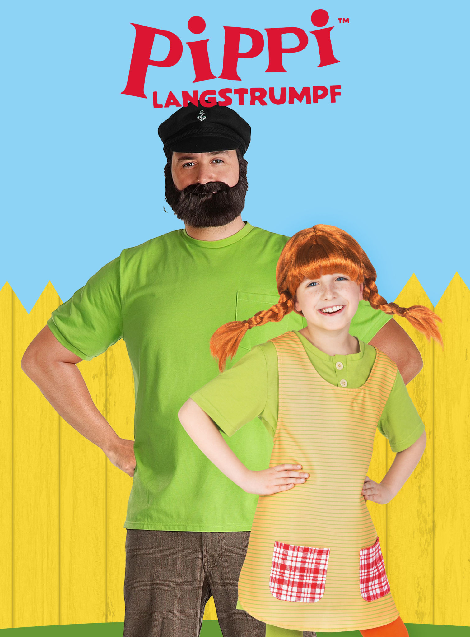 Pippi Langstrumpf Kostüm für Kinder
