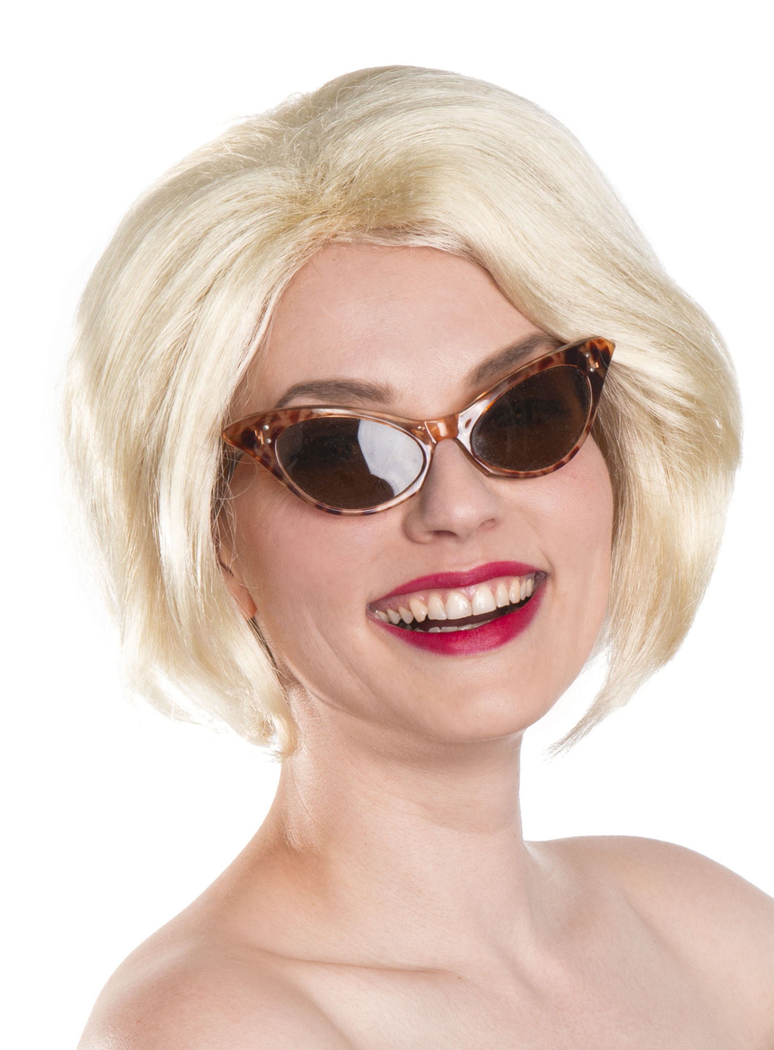 Short Bob Perücke mit Scheitel