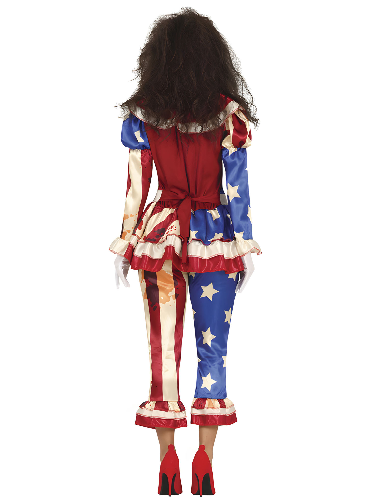 Amerikaans horrorclownkostuum voor dames