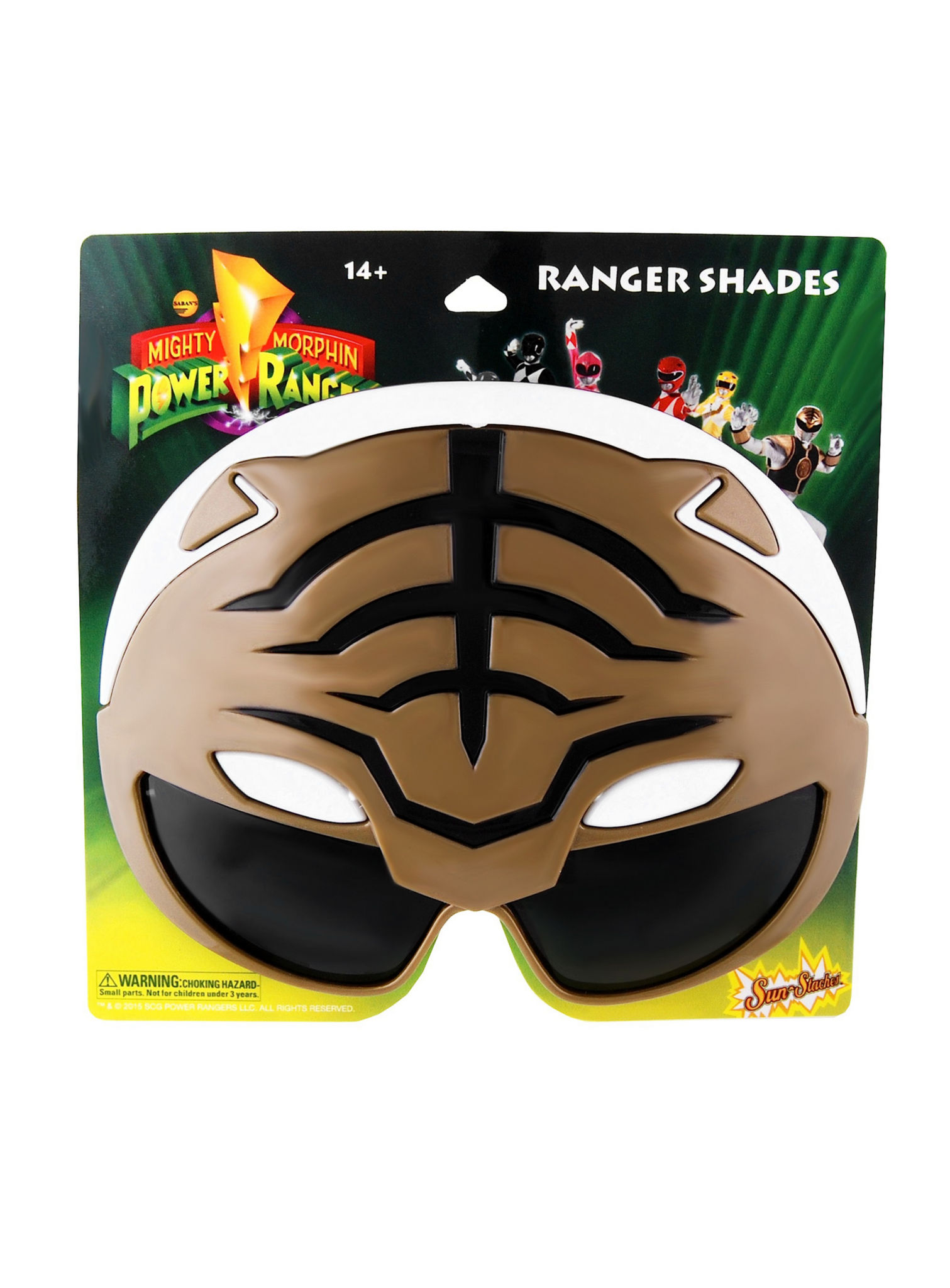 Sun Staches Weißer Power Ranger Partybrille