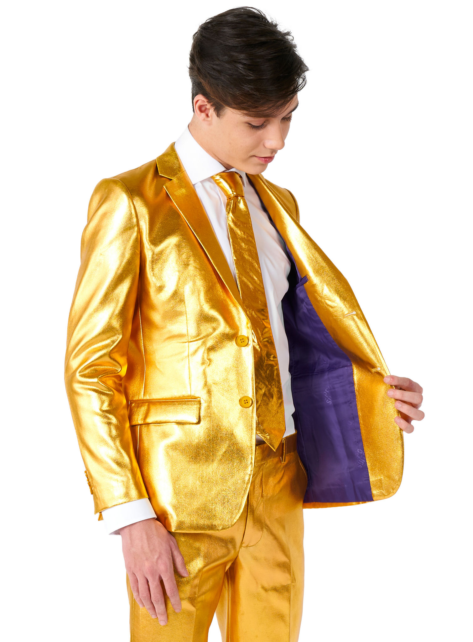 OppoSuits Teen Groovy Gold Anzug für Jugendliche