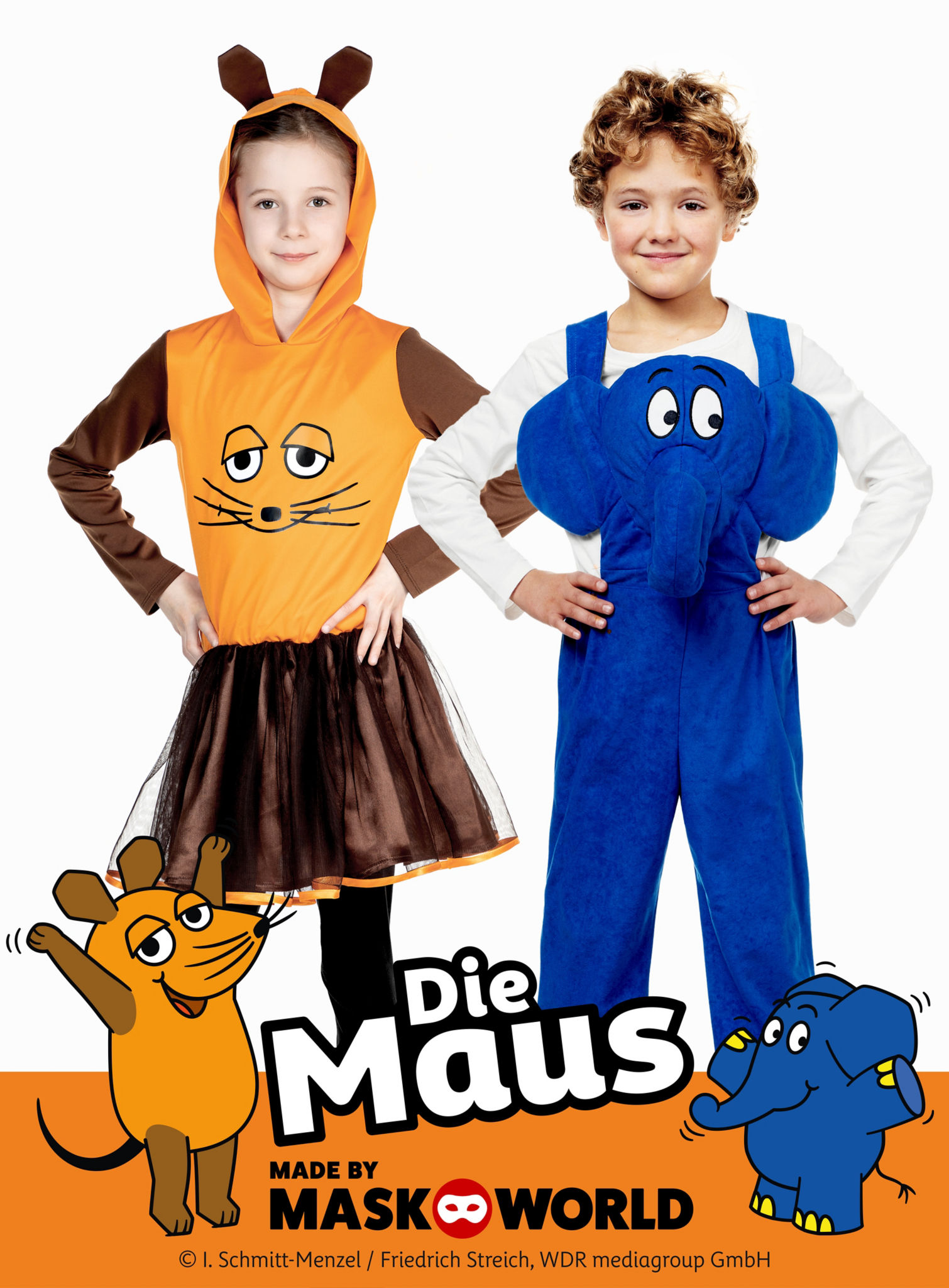 Die Sendung mit der Maus - Elefant Kostüm für Kinder
