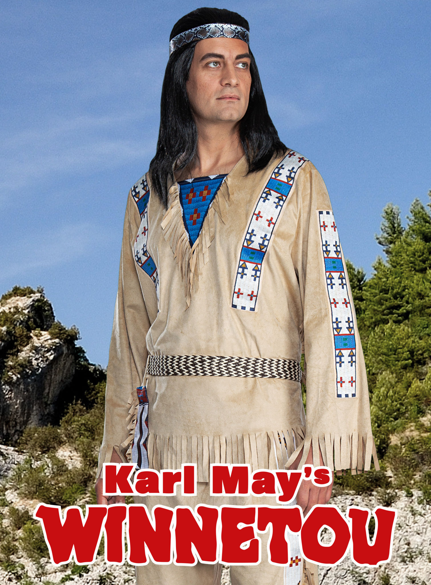 Winnetou Kostüm Indianer Kostüm für Herren