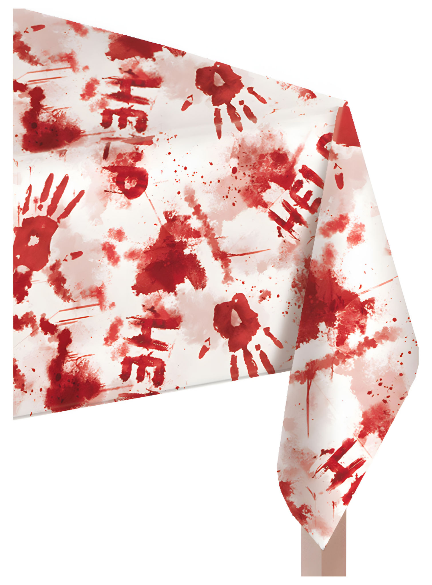 Bloody Hands-tafelkleed met bloedspatten – Halloween-decoratie 259 x  137 cm
