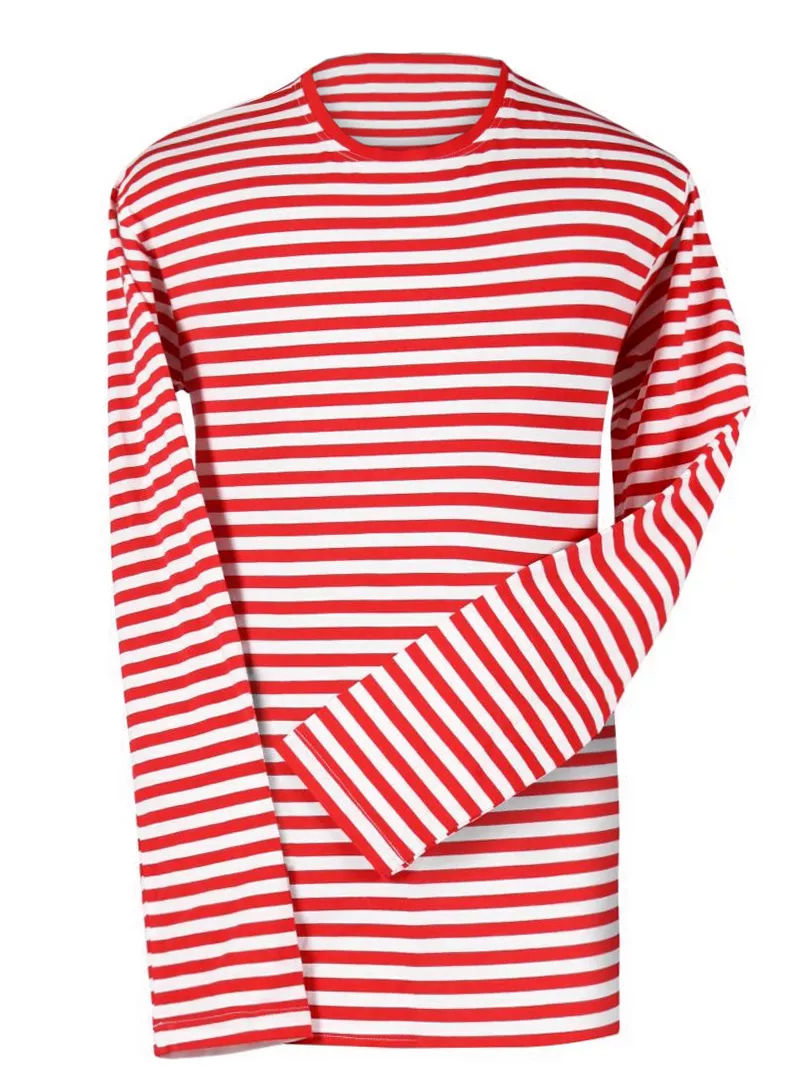 Ringelshirt langarm rot-weiß – alltagstauglich