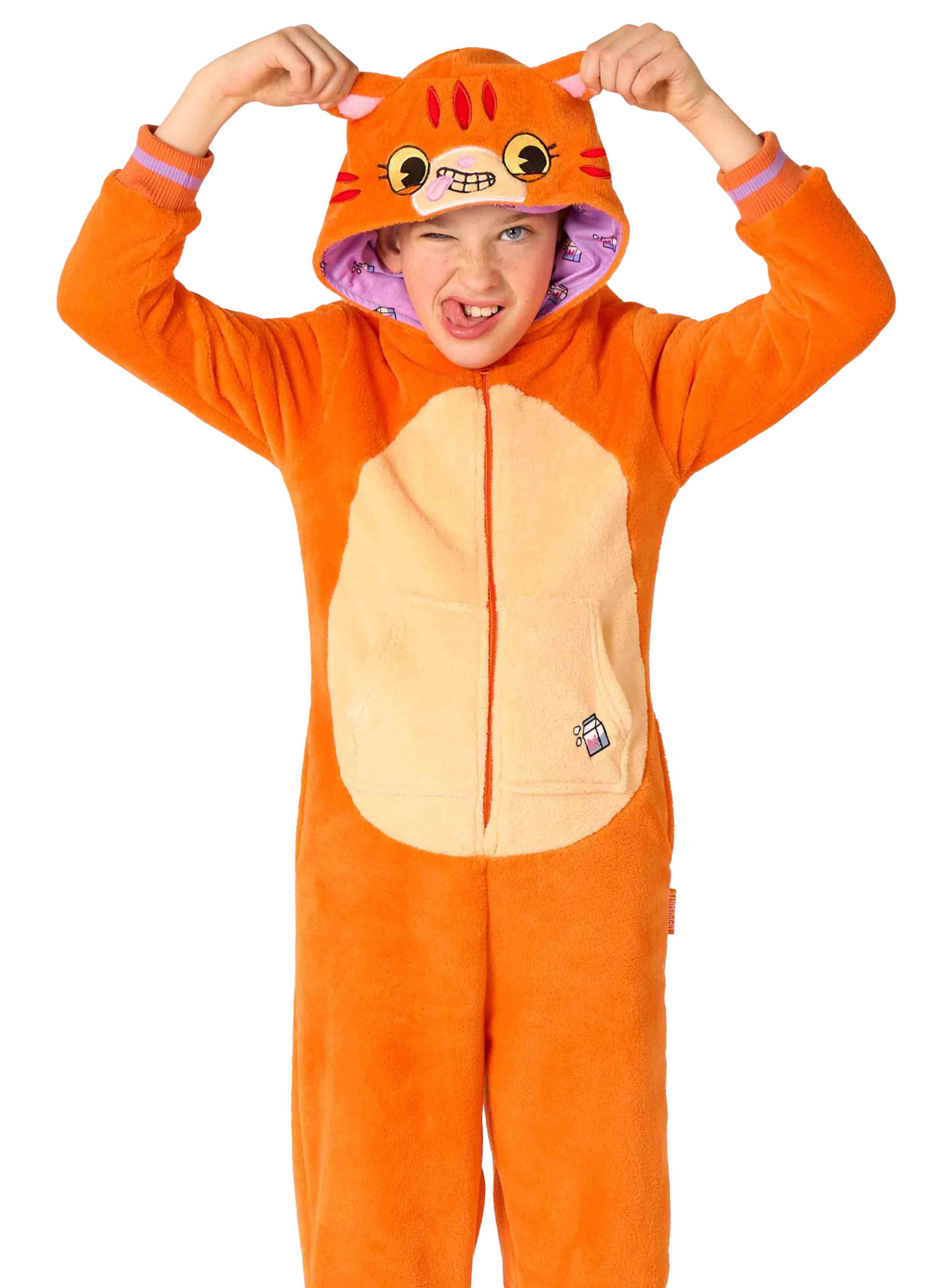 OppoSuits Rode Kat Onesie voor Kinderen