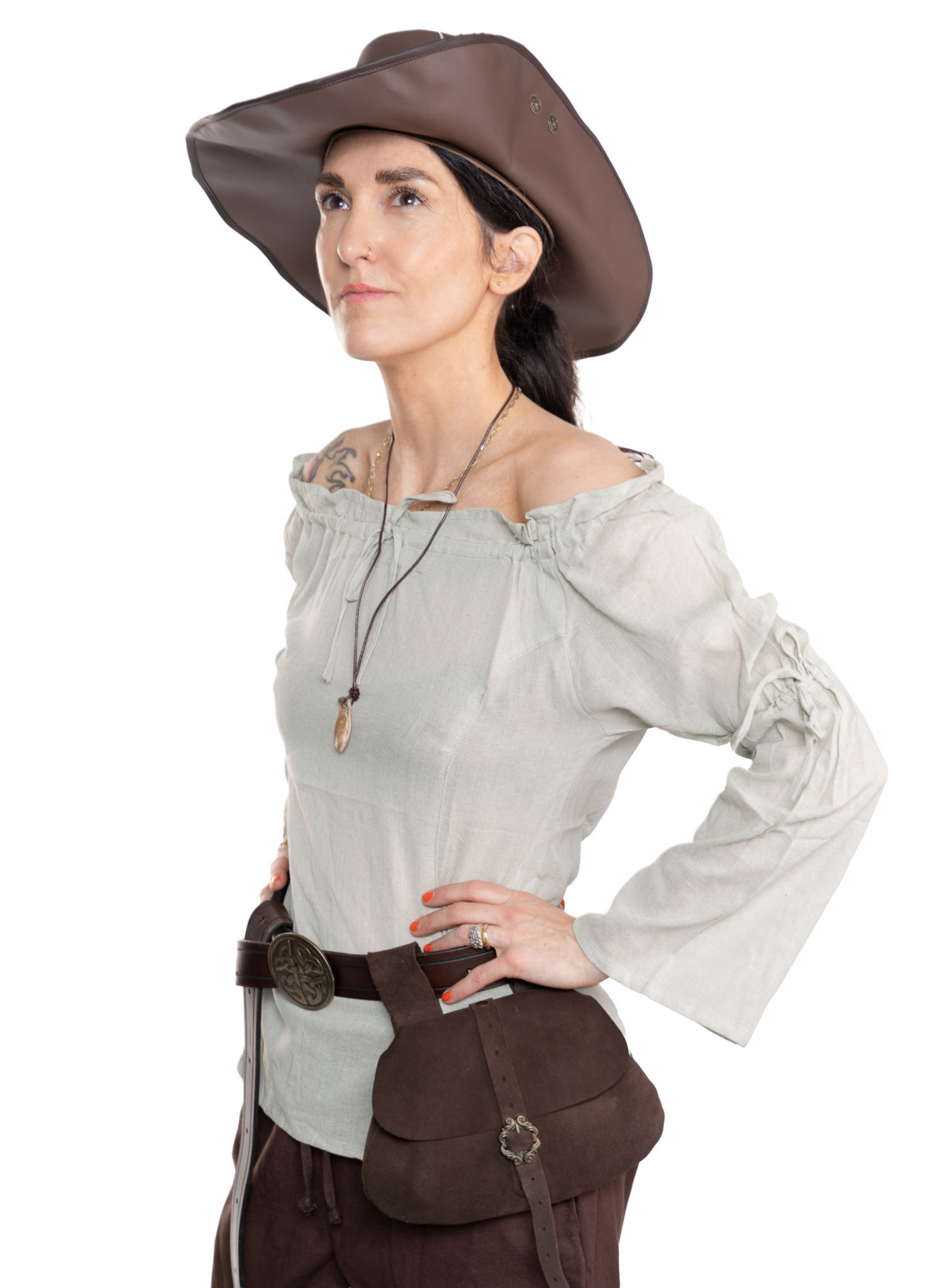 Mittelalterbluse in Leinenoptik - Mia