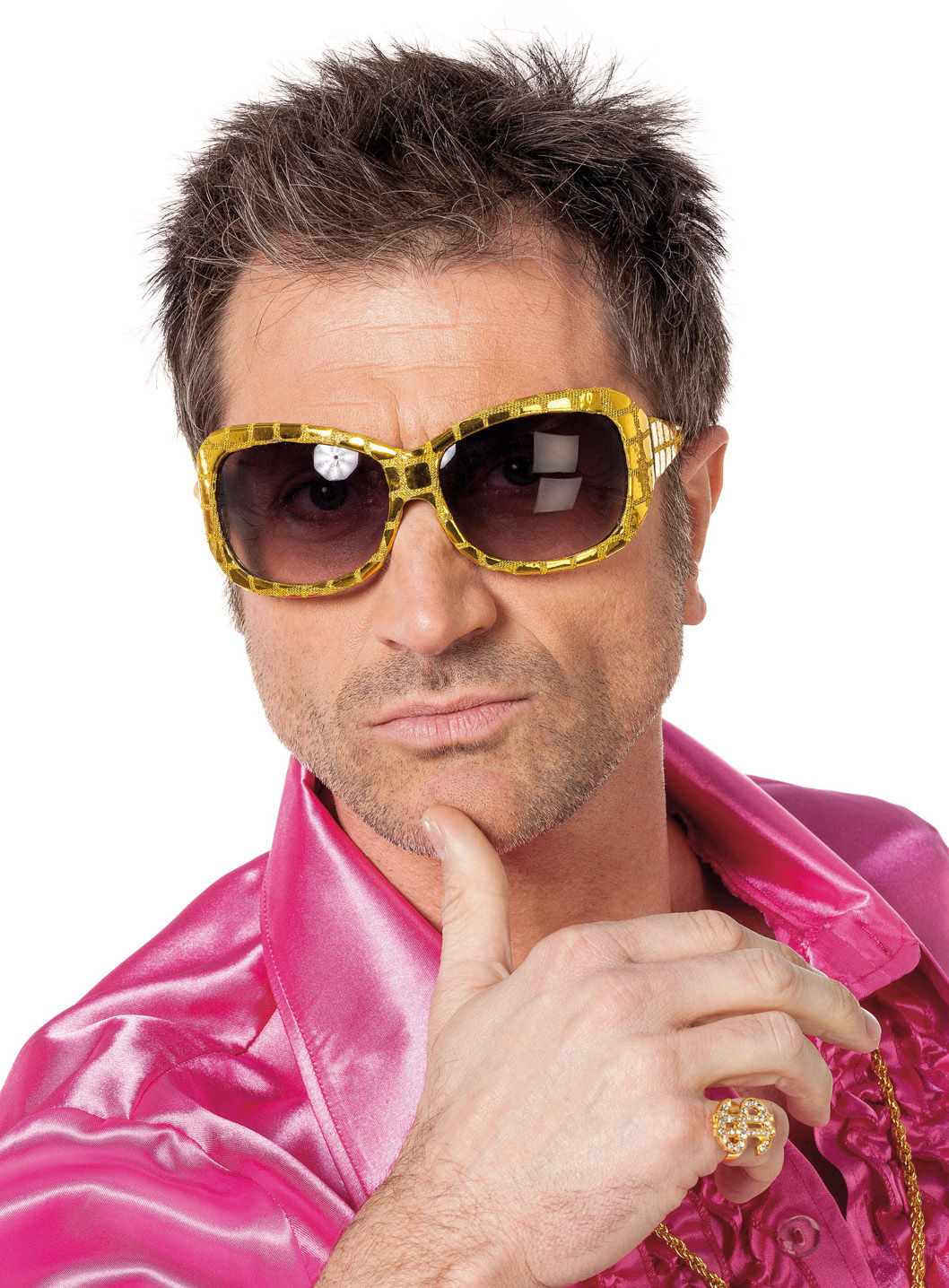 Disco zonnebril goud