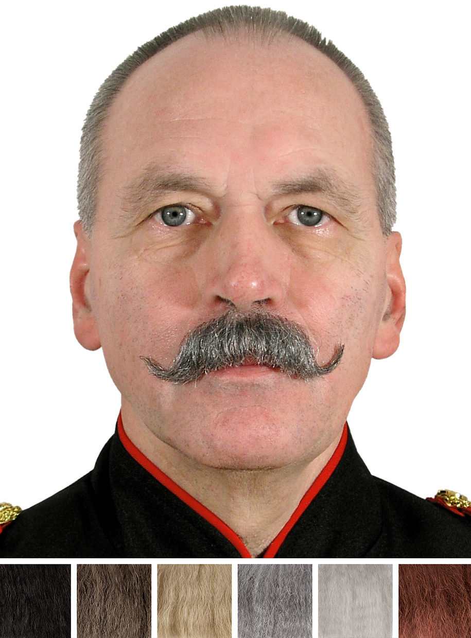 Schnurrbart Wilhelm mit Echthaar