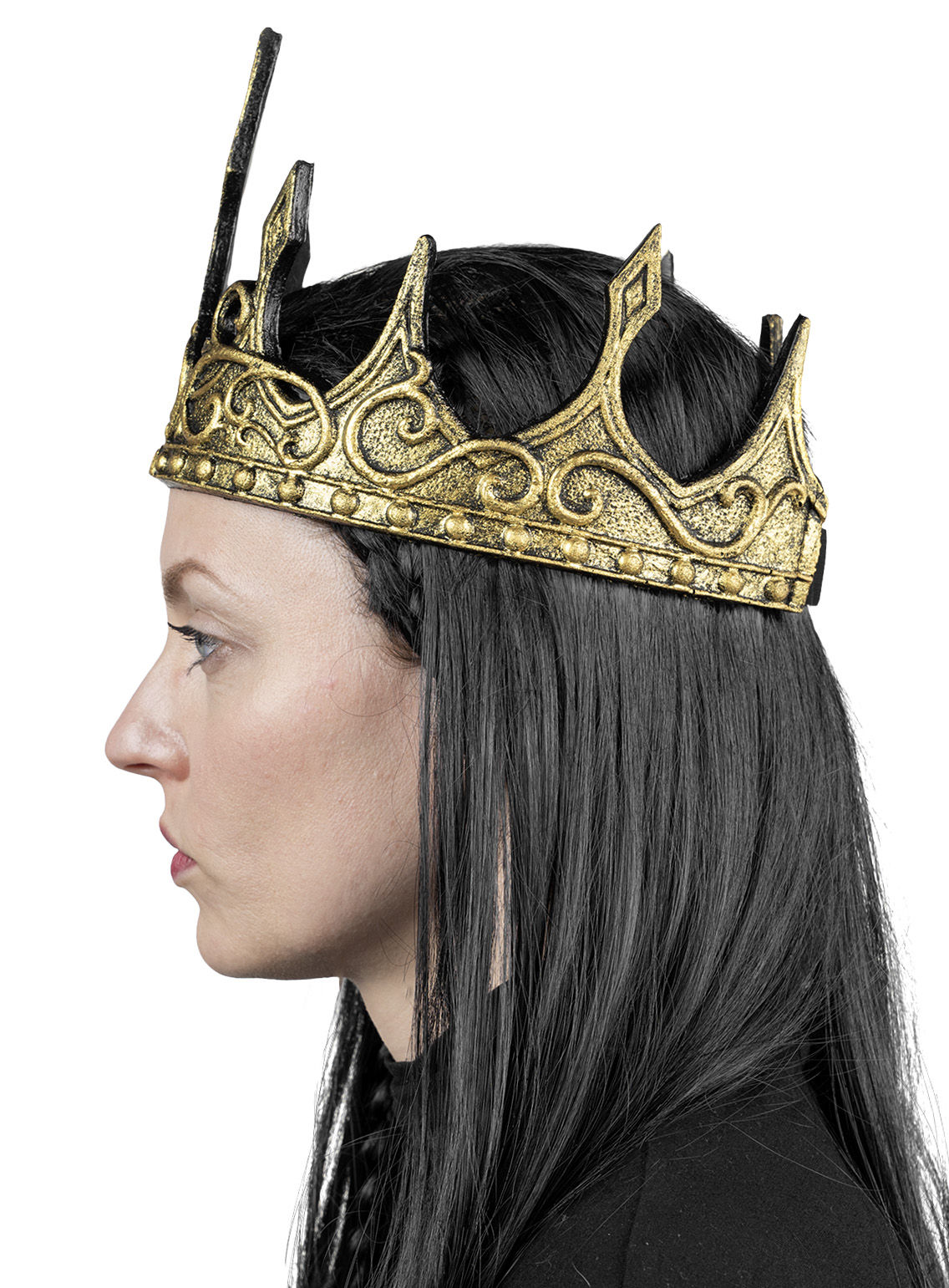Fantasy Königskrone gold aus Gummischaum