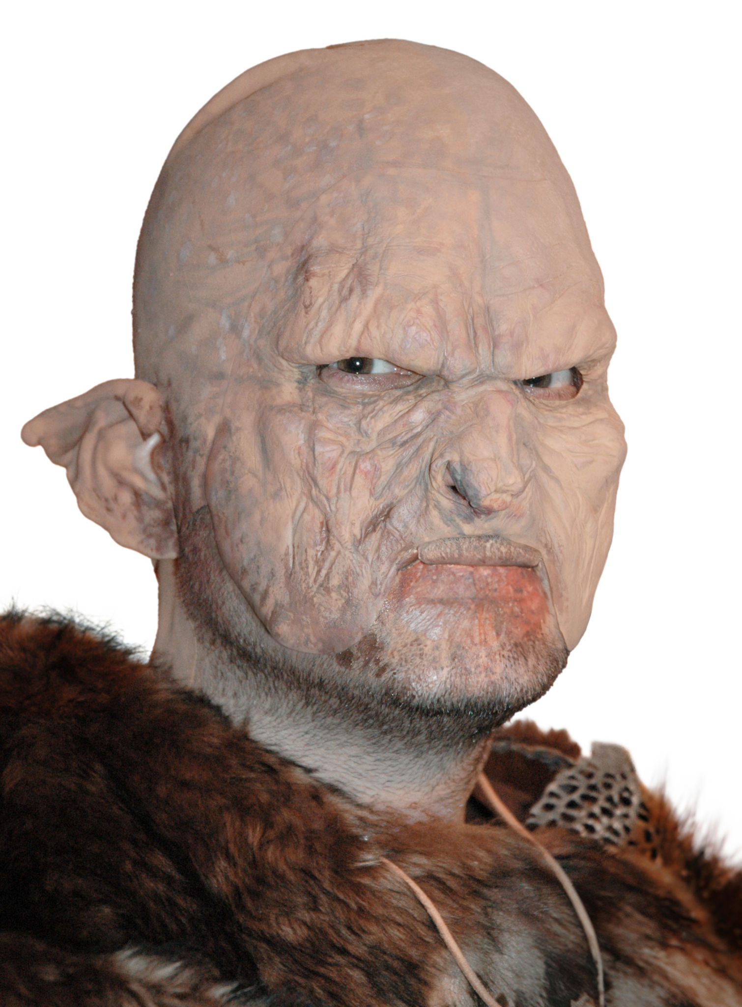 Höhlenork Maske aus Latex zum Ankleben