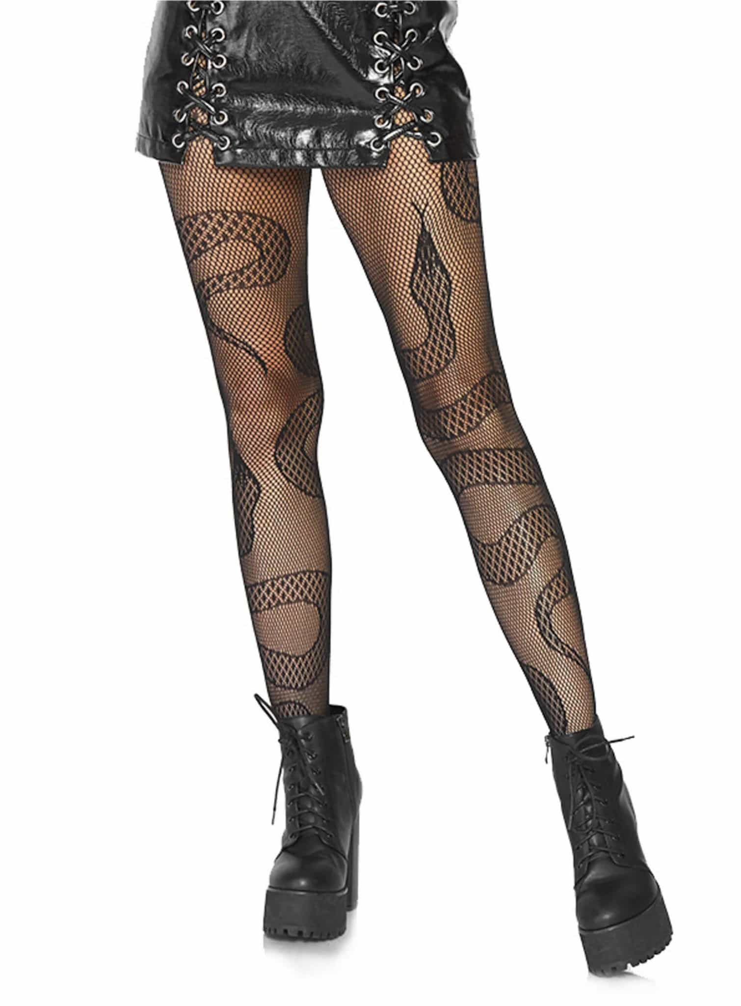 Collants résille Snake