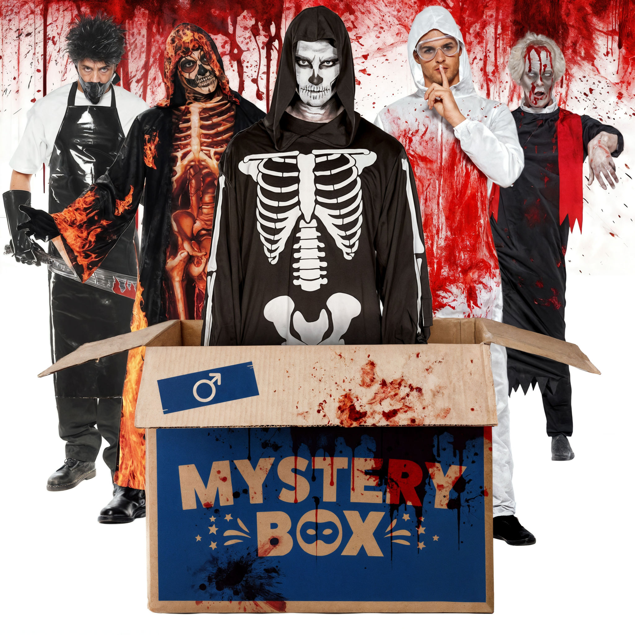 Mystery Box Halloween – 4 Herrenkostüme