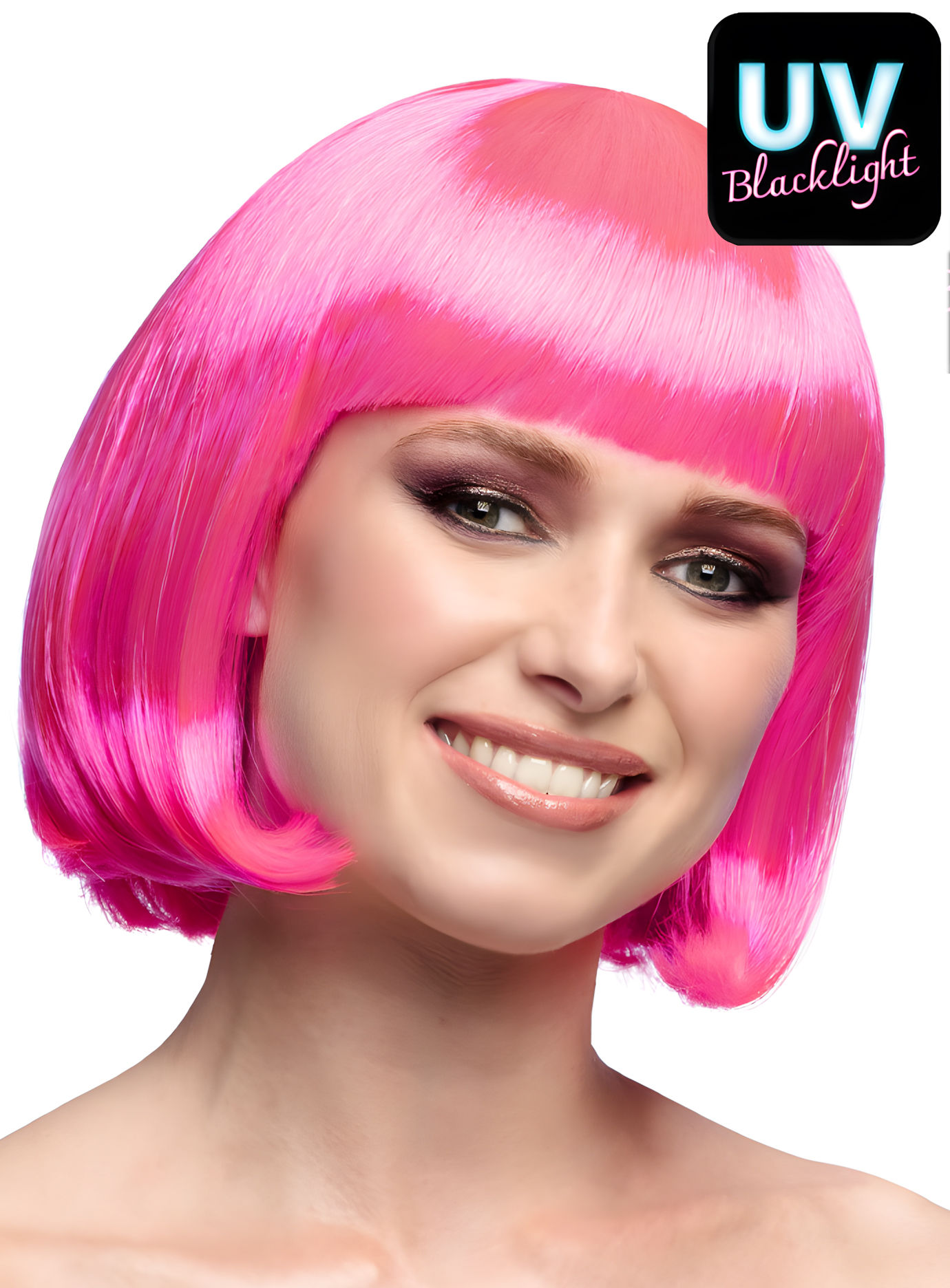 Pagenschnitt pink Perücke