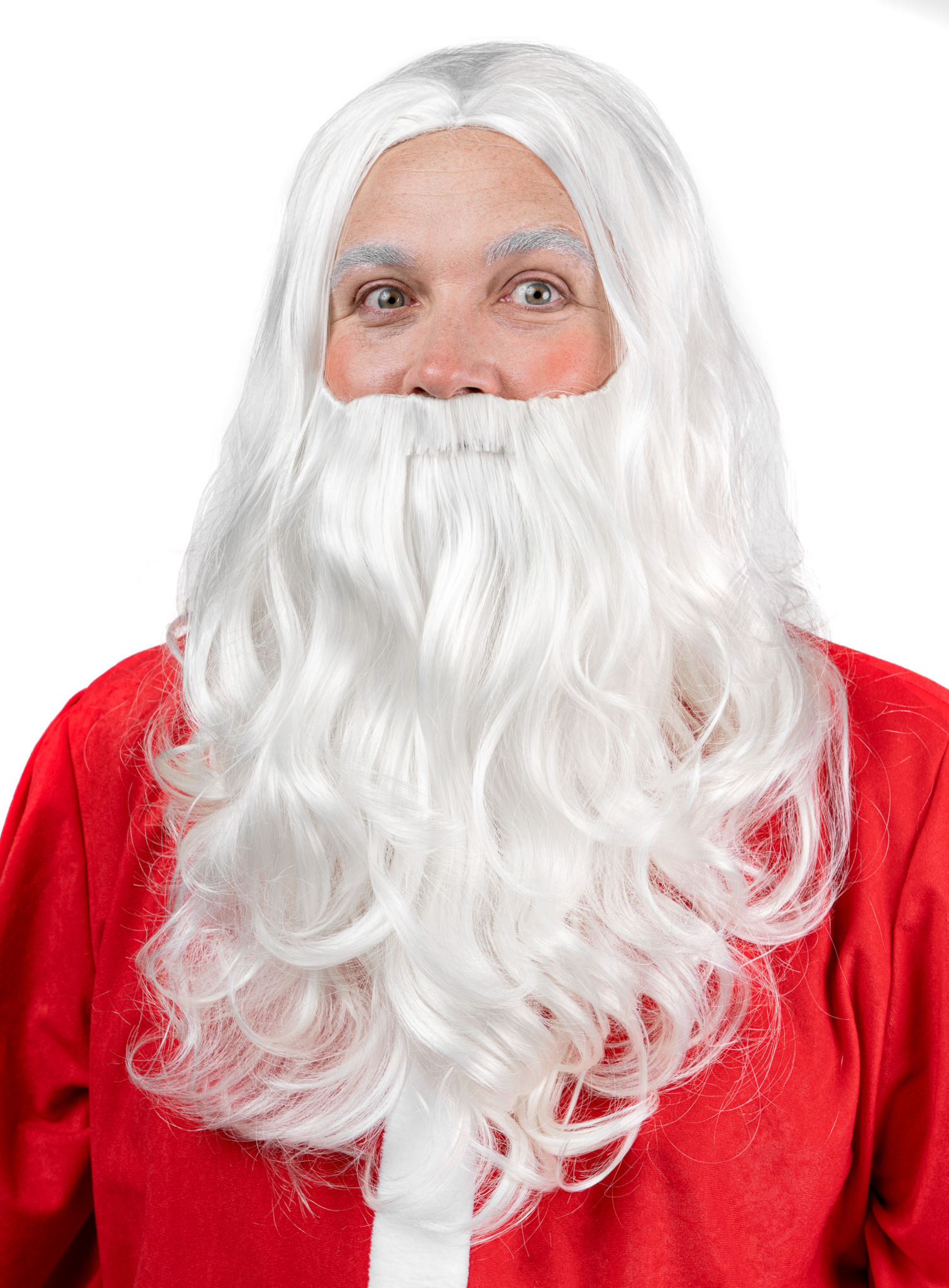 Weihnachtsmannbart & Perücke