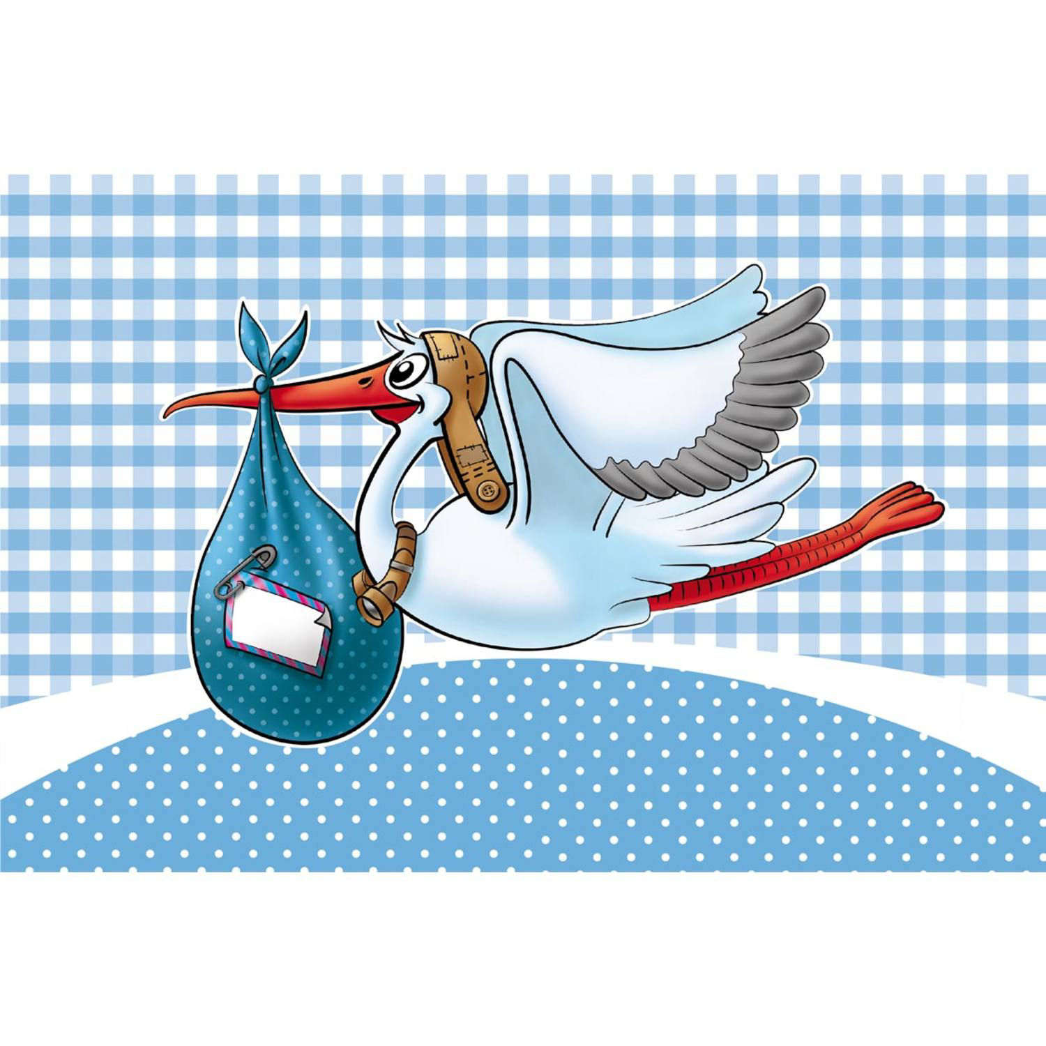 Storch Baby Fahne