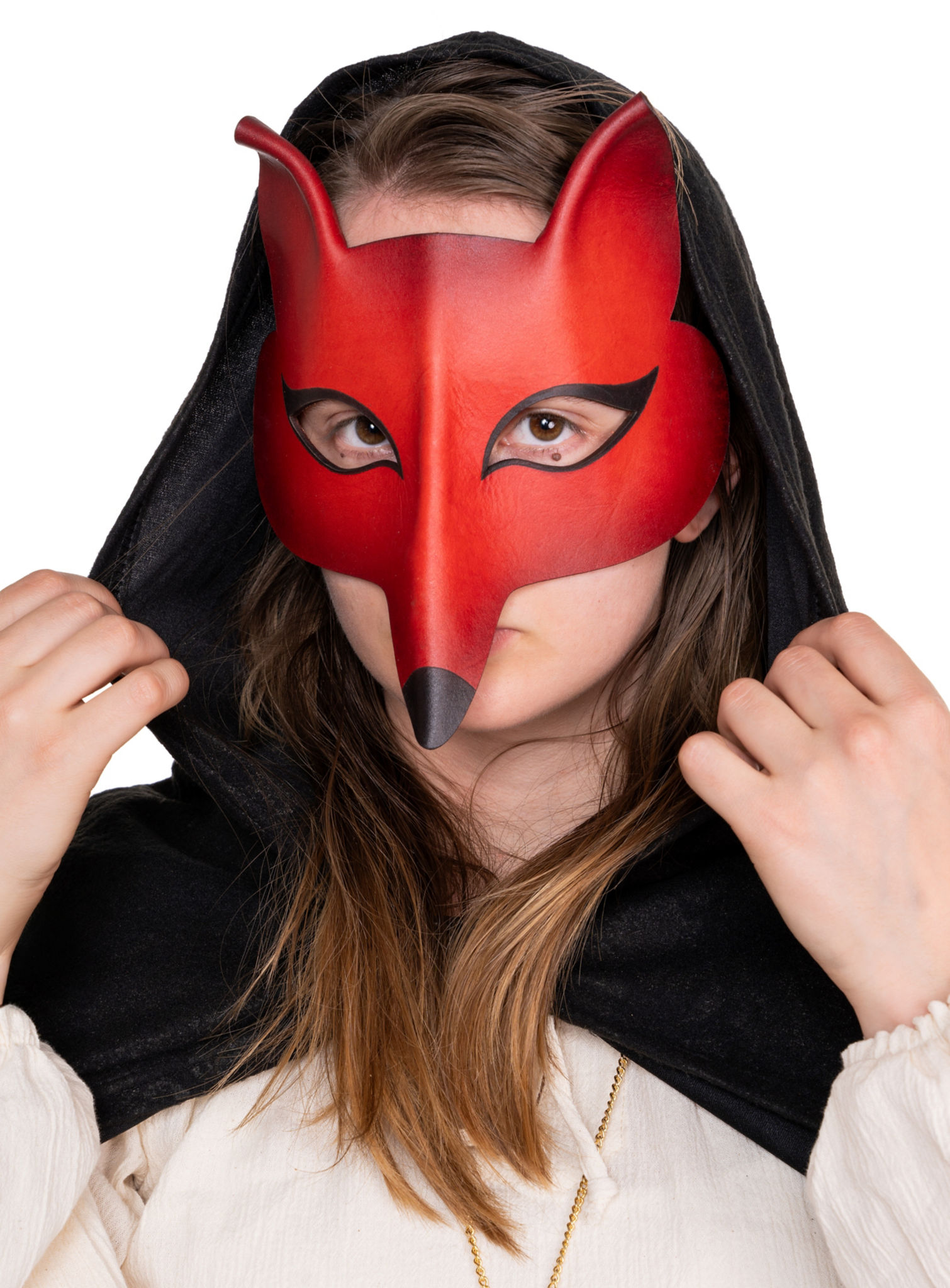 Volpe Femmina de cuoio Venezianische Ledermaske