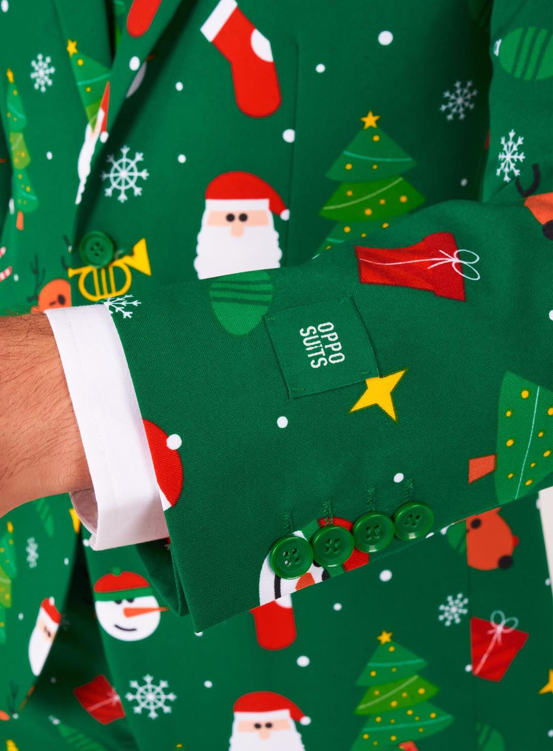 OppoSuits Festivity Green Anzug