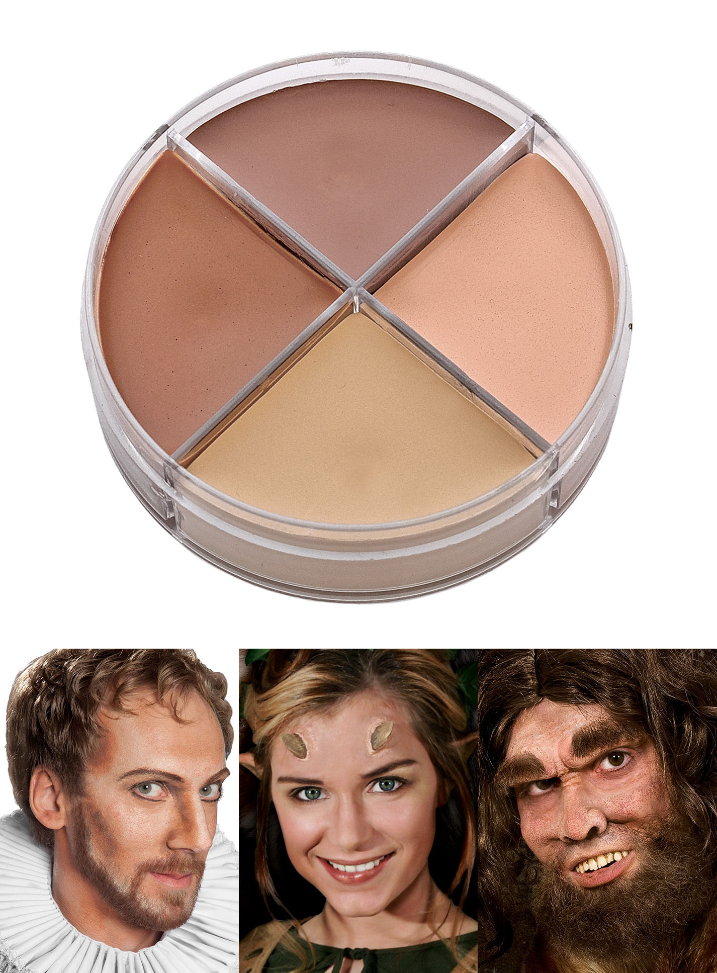 Creme Schminke Hauttöne Teint Make-up 4-Farben 15ml