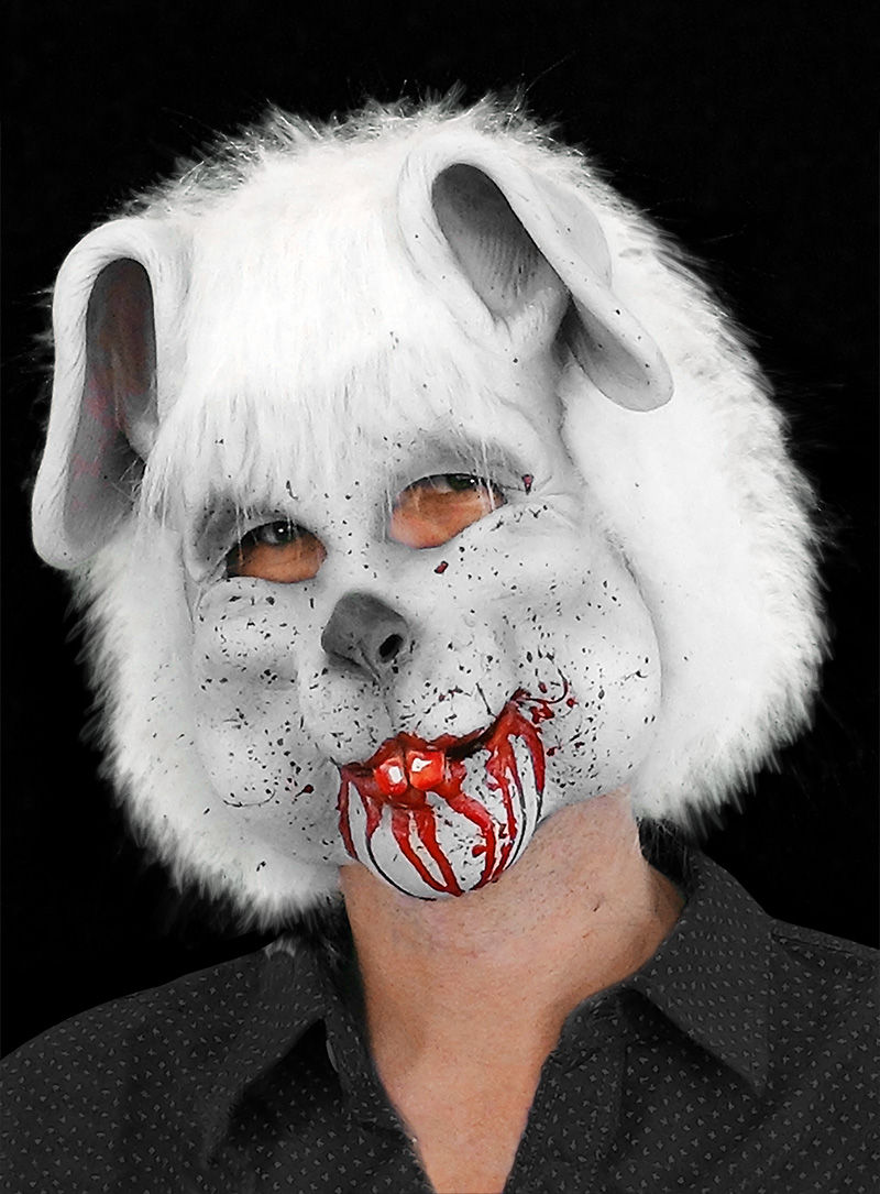 Blutiger Hase Maske