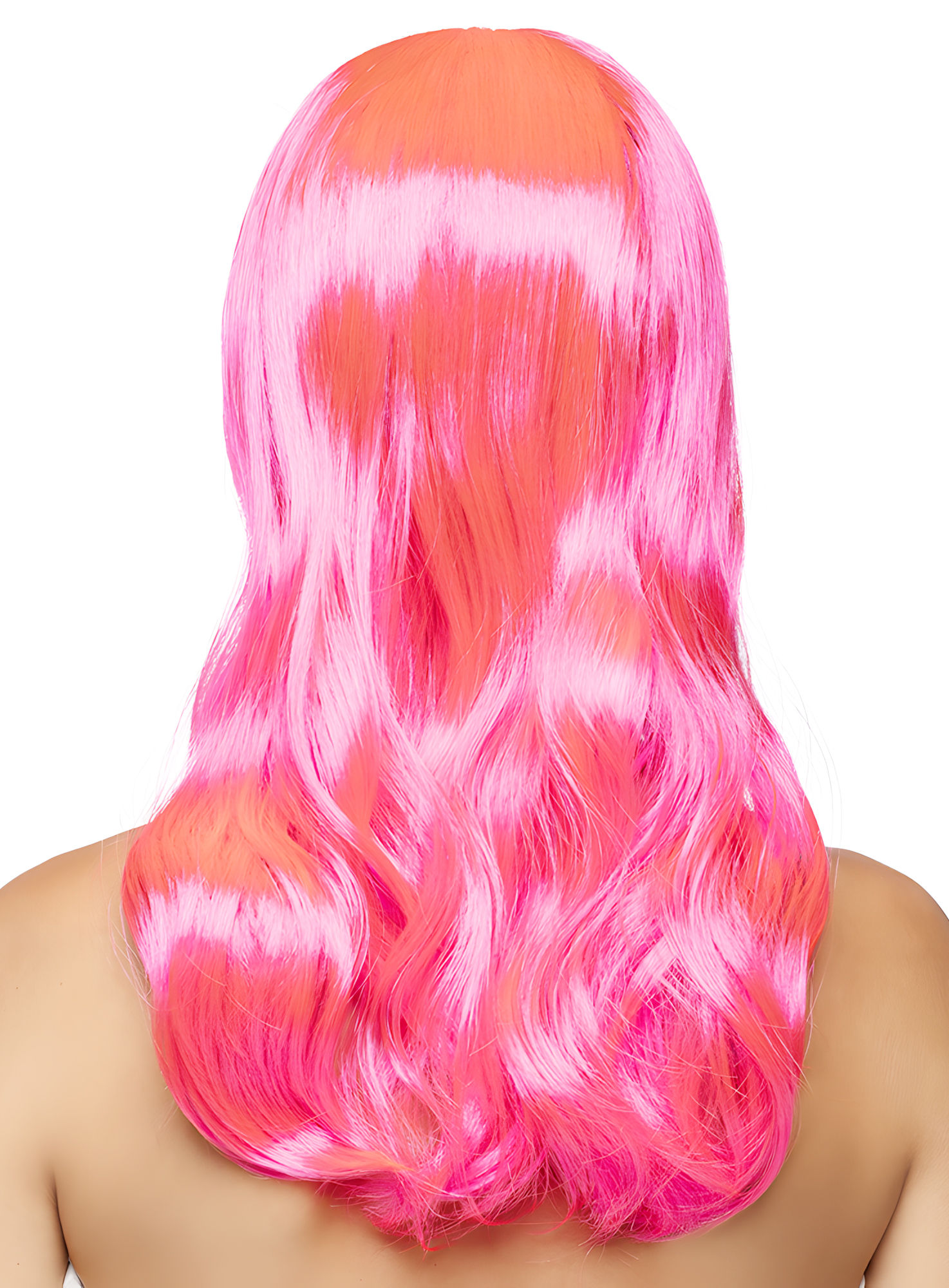 Lange Haare pink Perücke