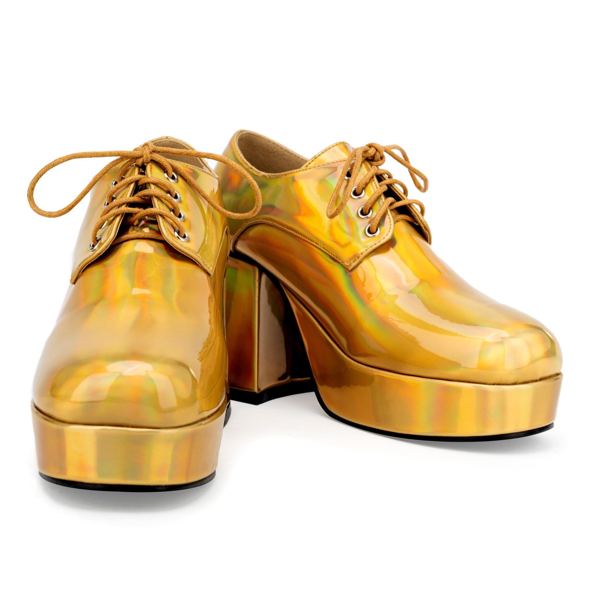 Plateauschuhe Herren gold